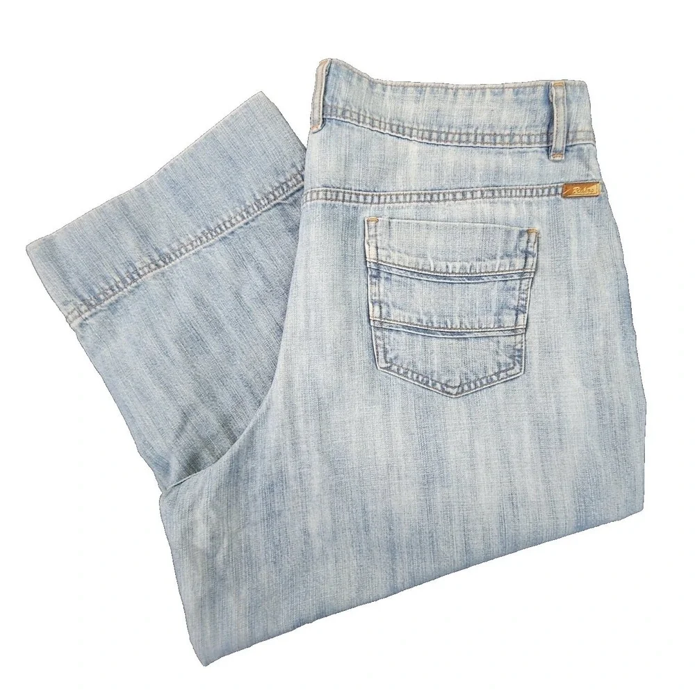 VF Jeanswear Womens Capris denim size 18M Cropped Denim‎ Wide Hem Casual